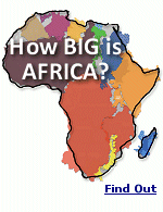 Africa is larger than the combination of China, the United States. Western Europe, India, Argentina, three Scandinavian countries and the British Isles.